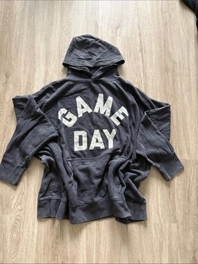 GAME DAY Pullover Hoodie - Charcoal Gray